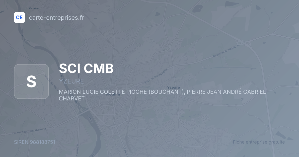 SCI CMB — 988188751 — fiche entreprise