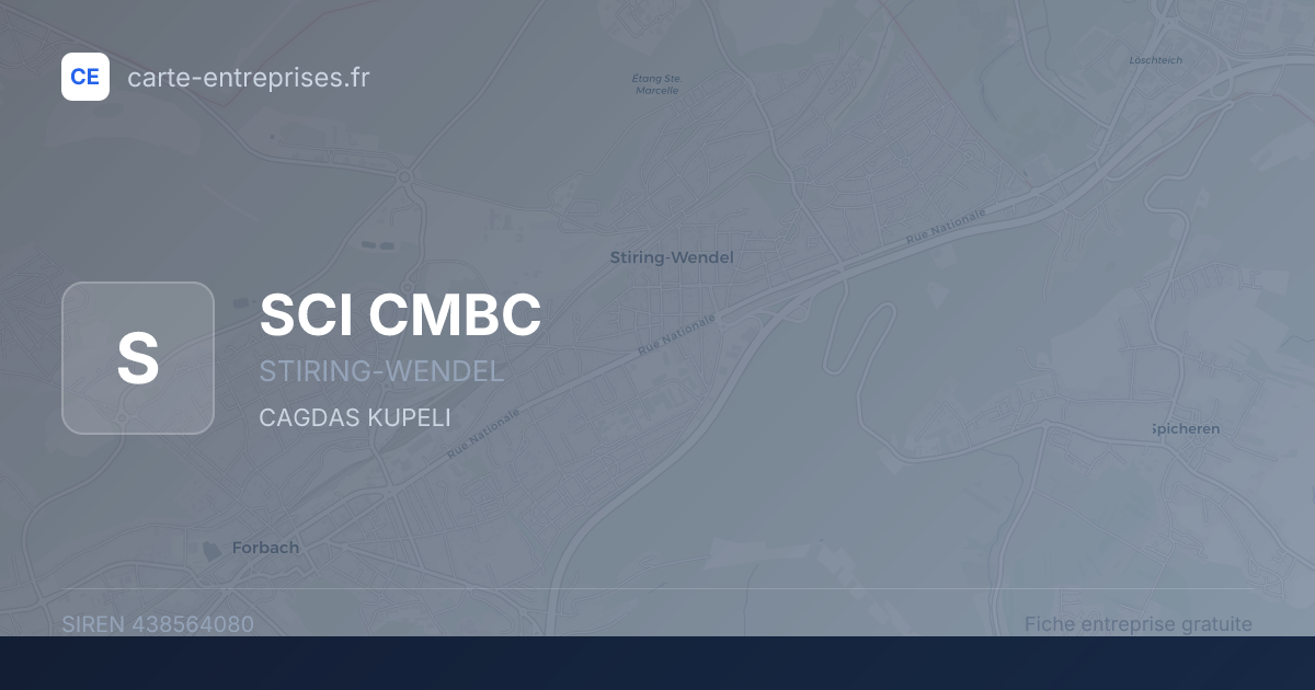SCI CMBC — 438564080 — fiche entreprise