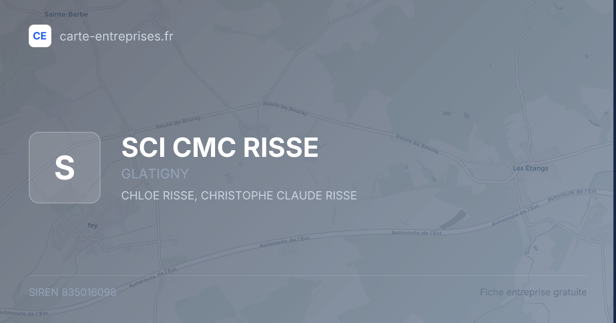 SCI CMC RISSE — 835016098 — fiche entreprise