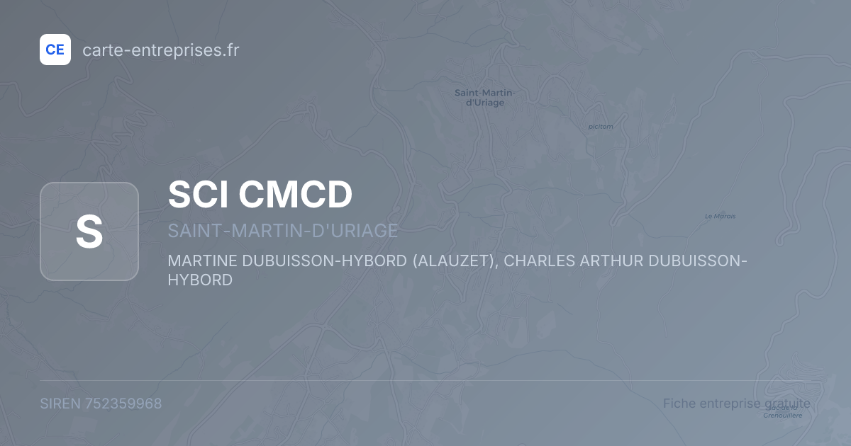 SCI CMCD — 752359968 — fiche entreprise