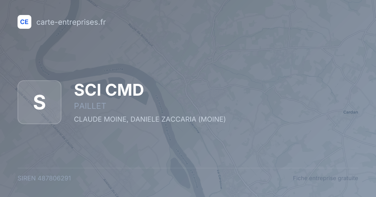 SCI CMD — 487806291 — fiche entreprise