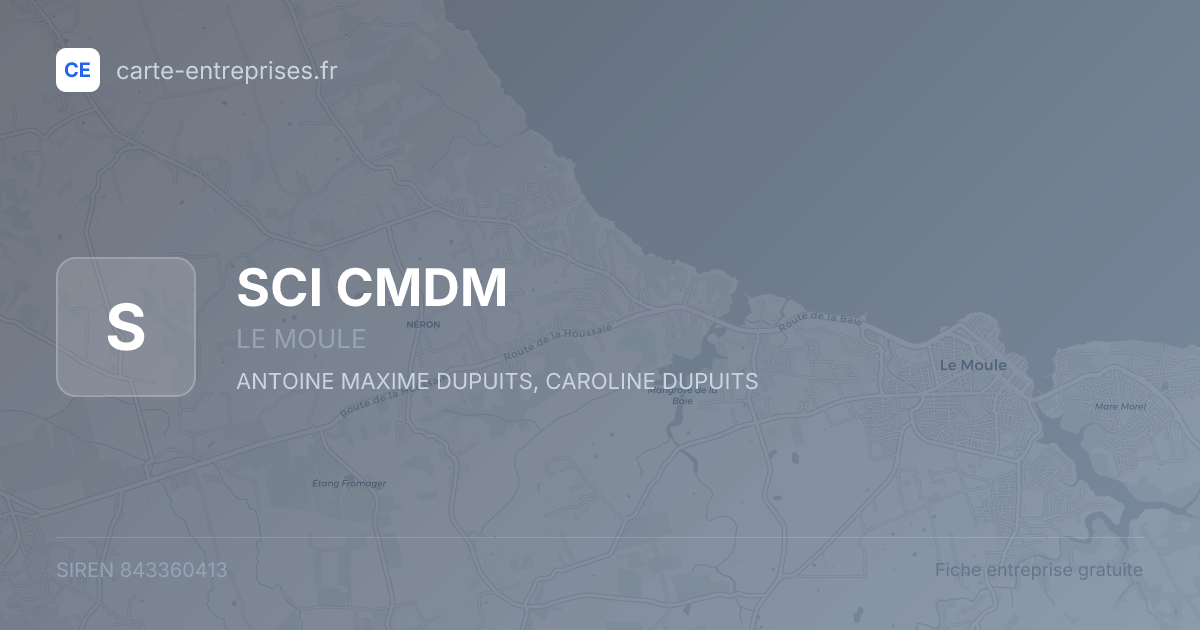 SCI CMDM — 843360413 — fiche entreprise