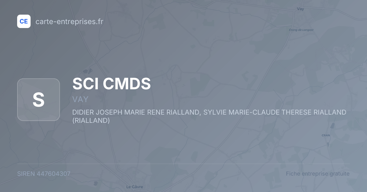 SCI CMDS — 447604307 — fiche entreprise