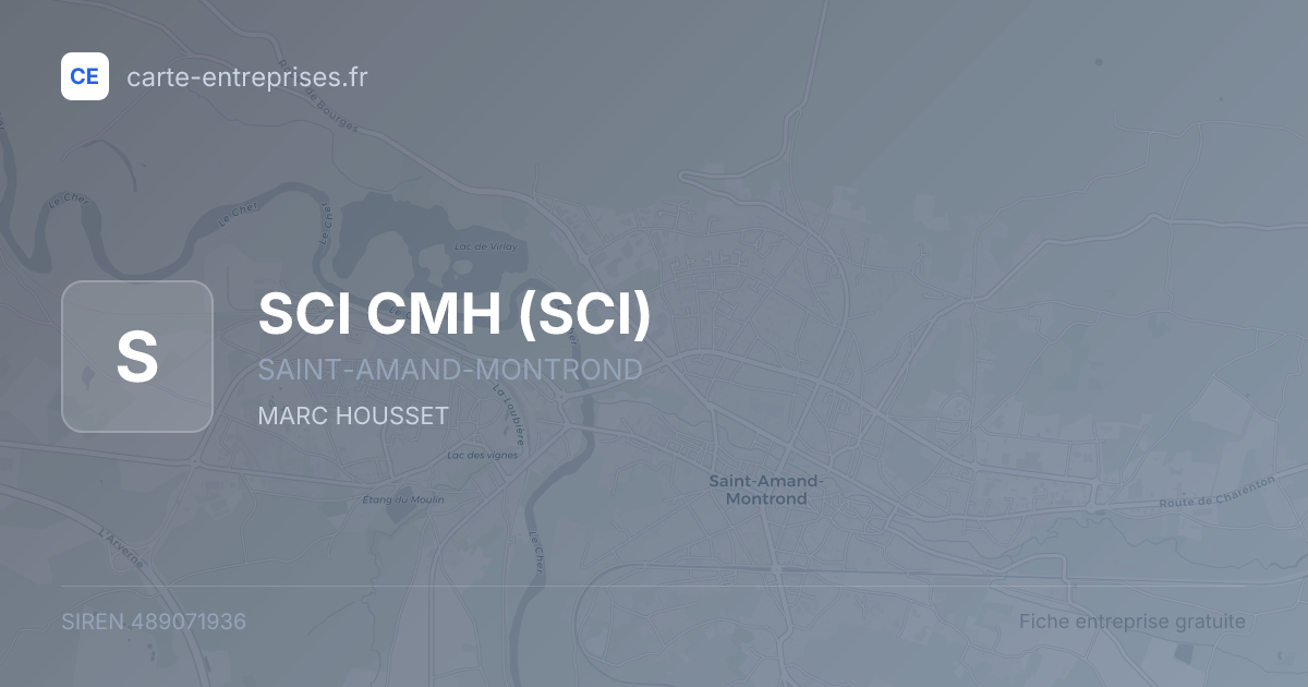 SCI CMH (SCI) — 489071936 — fiche entreprise