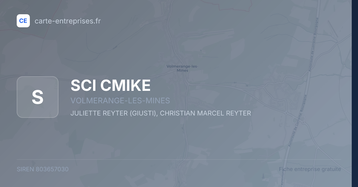 SCI CMIKE — 803657030 — fiche entreprise