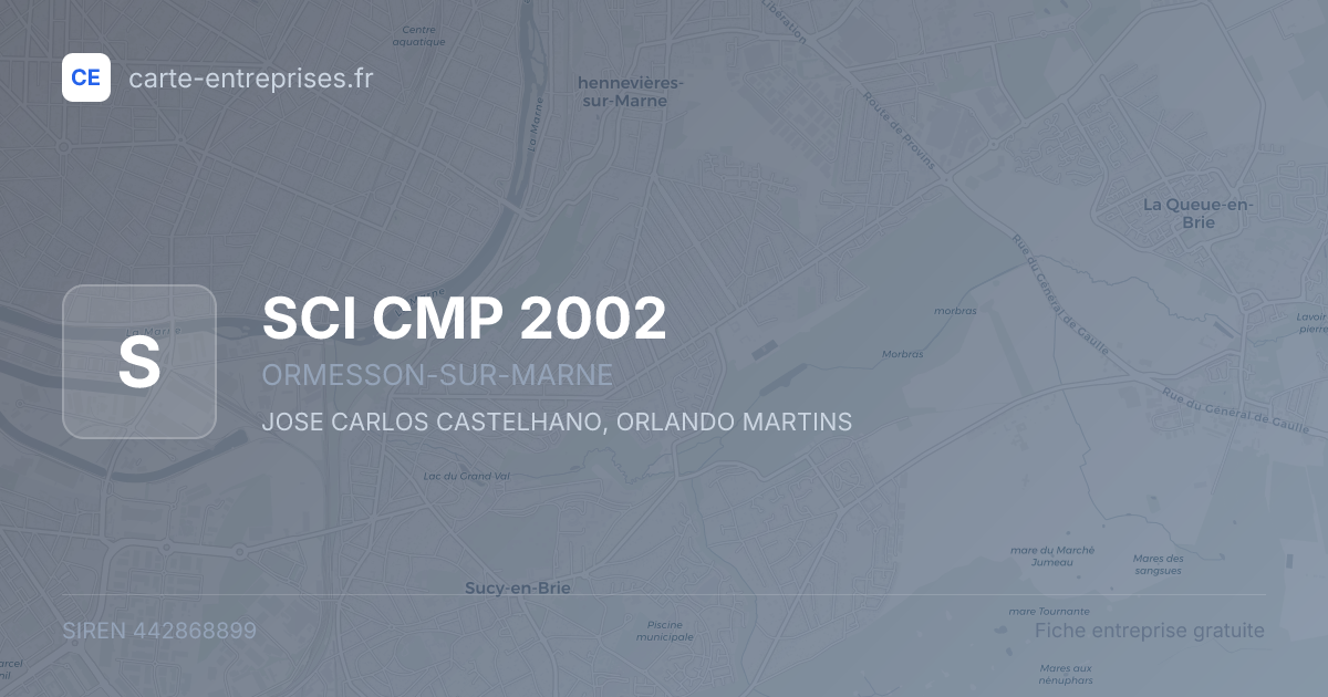 SCI CMP 2002 — 442868899 — fiche entreprise