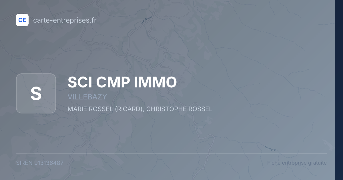 SCI CMP IMMO — 913136487 — fiche entreprise