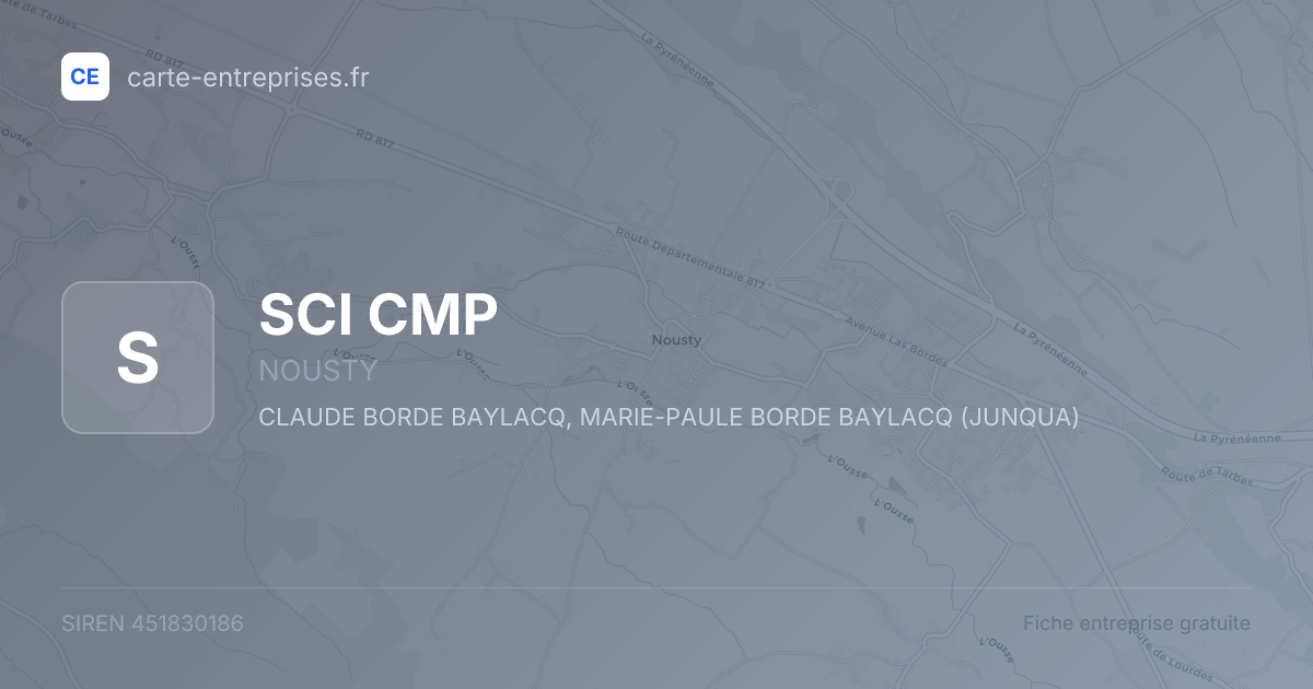 SCI CMP — 451830186 — fiche entreprise
