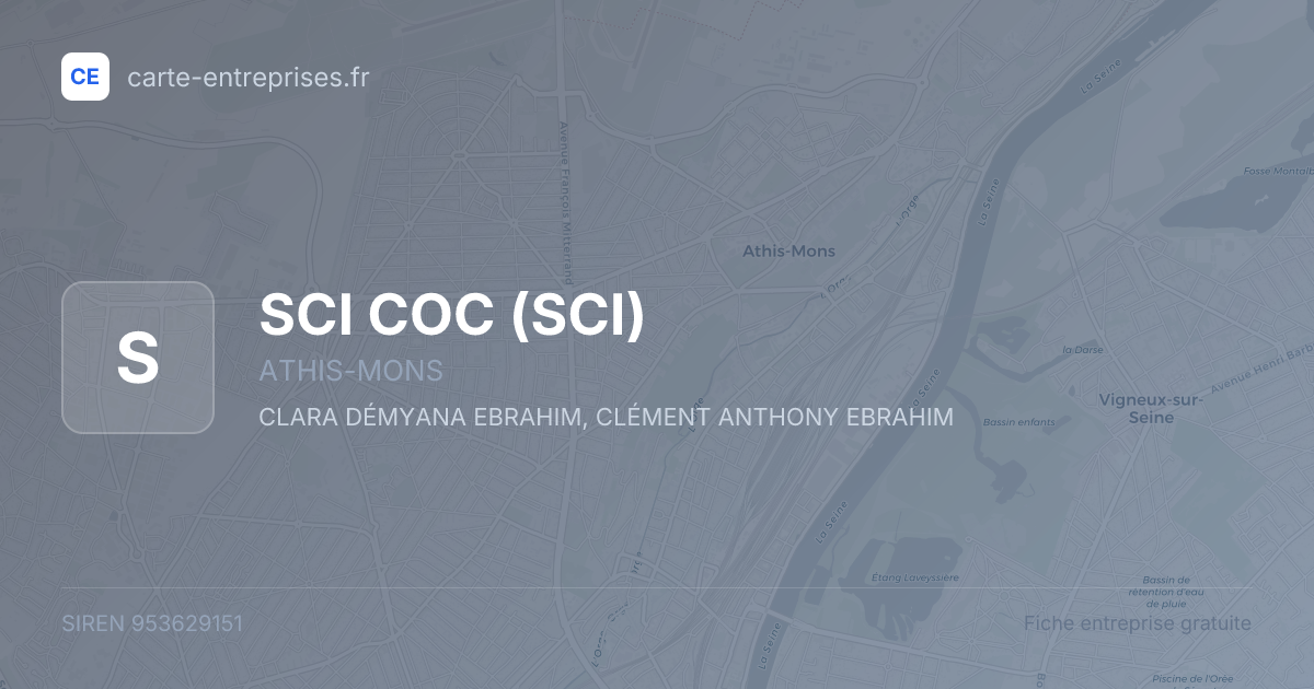 SCI COC (SCI) — 953629151 — fiche entreprise