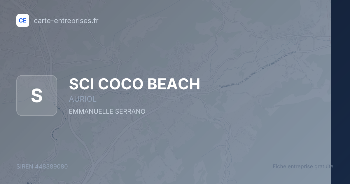 SCI COCO BEACH — 448389080 — fiche entreprise