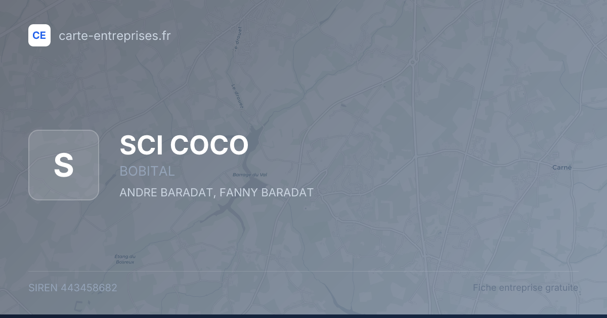 SCI COCO — 443458682 — fiche entreprise