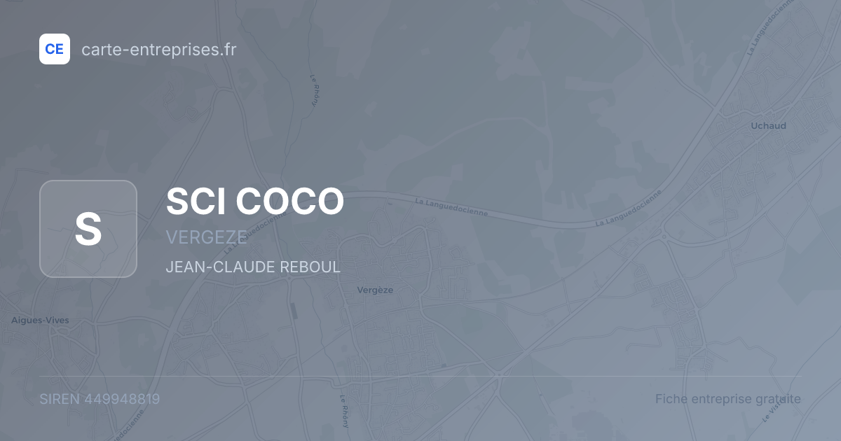 SCI COCO — 449948819 — fiche entreprise