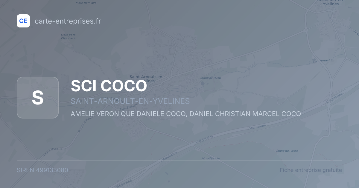 SCI COCO — 499133080 — fiche entreprise