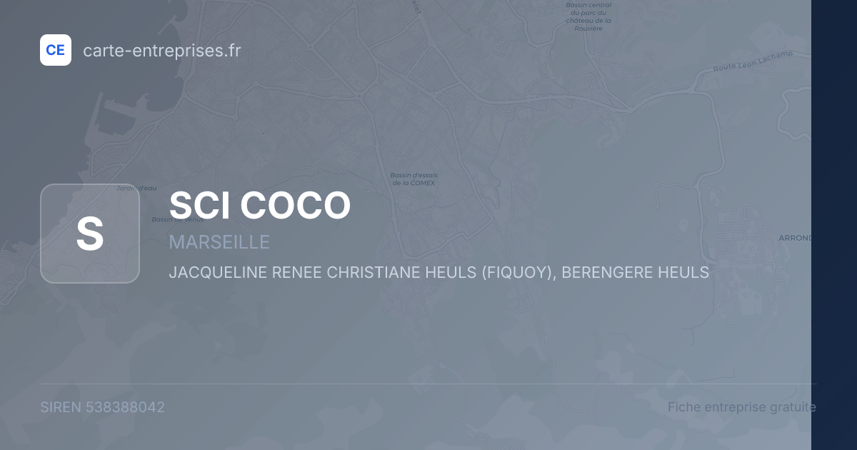 SCI COCO — 538388042 — fiche entreprise