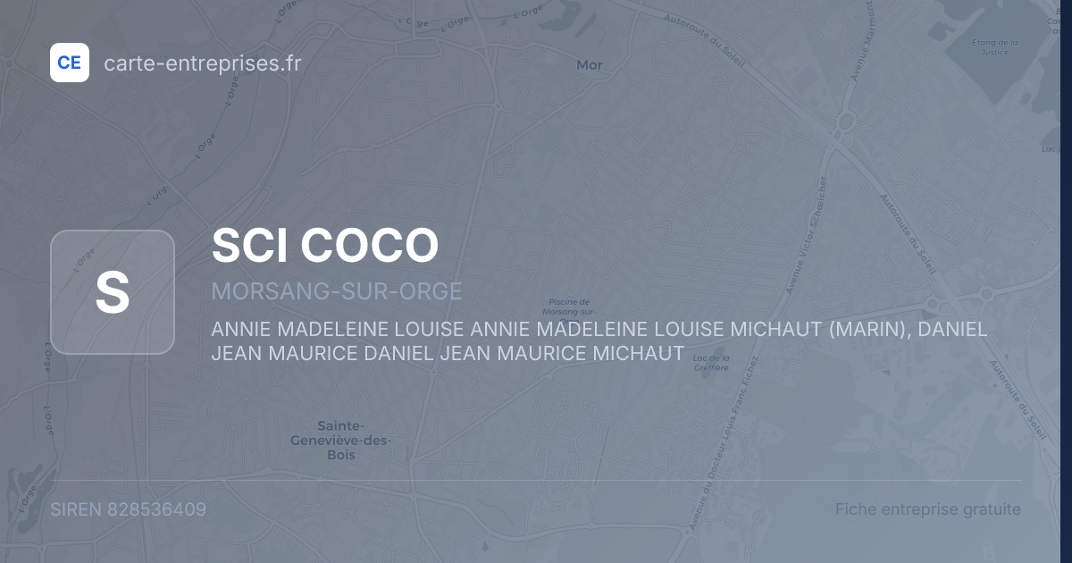 SCI COCO — 828536409 — fiche entreprise
