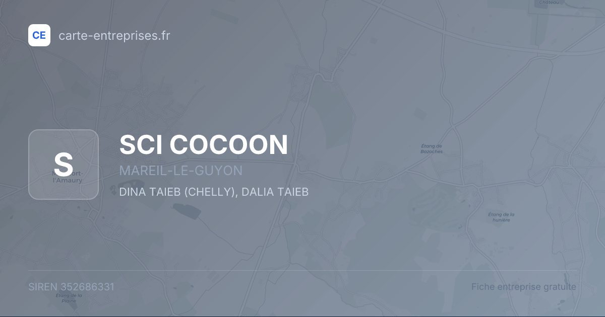 SCI COCOON — 352686331 — fiche entreprise
