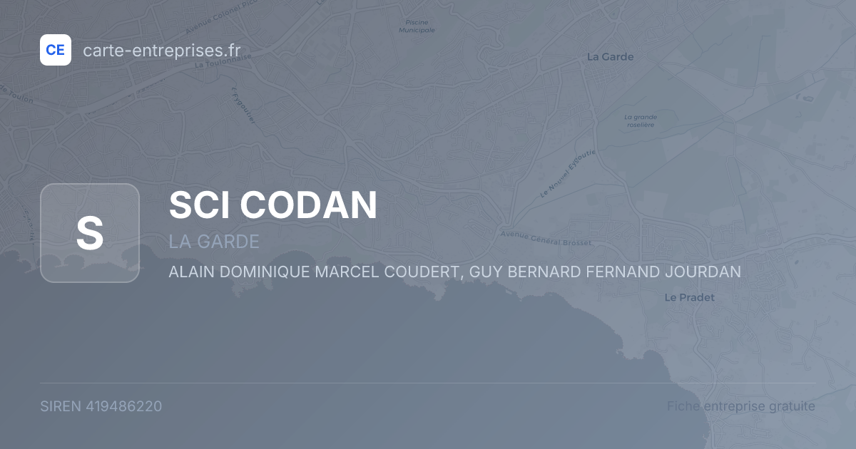 SCI CODAN — 419486220 — fiche entreprise