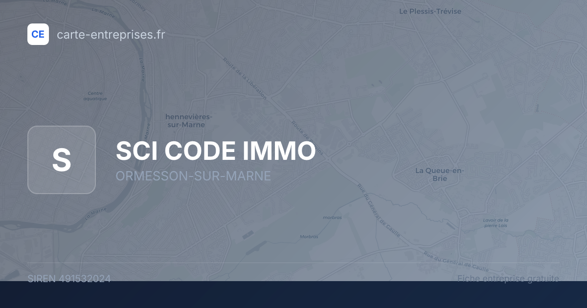 SCI CODE IMMO — 491532024 — fiche entreprise