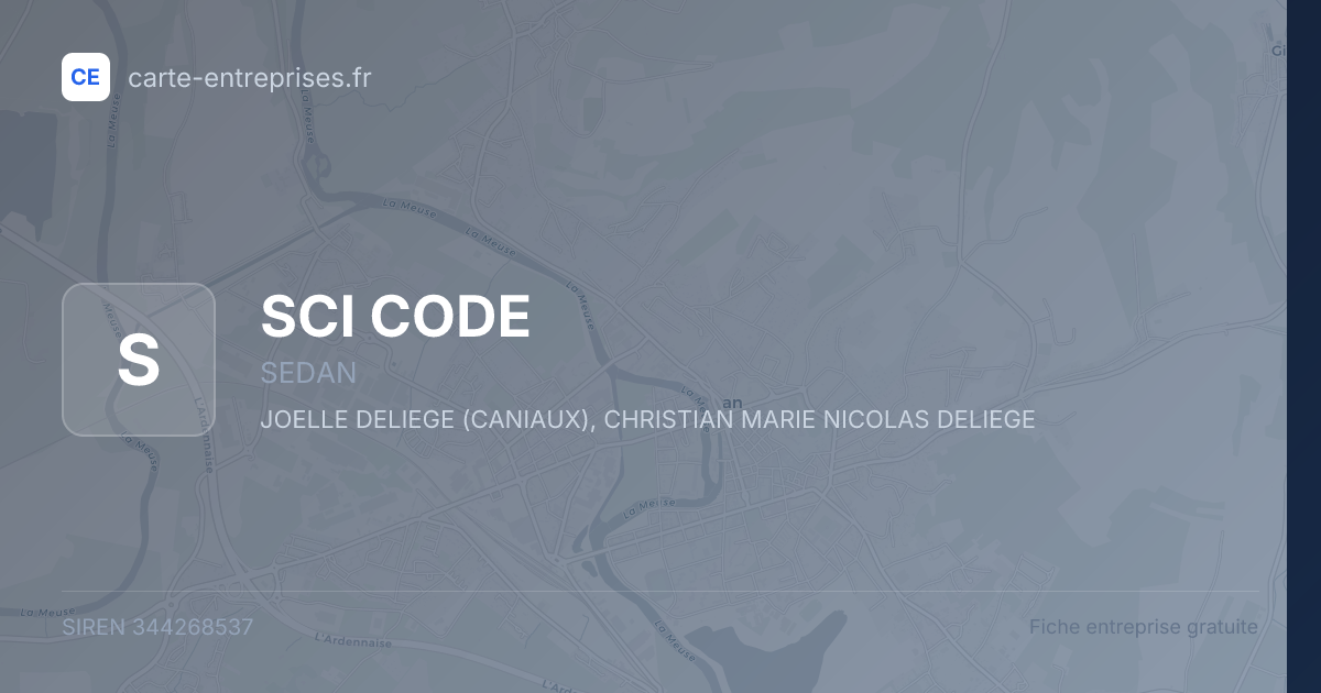 SCI CODE — 344268537 — fiche entreprise