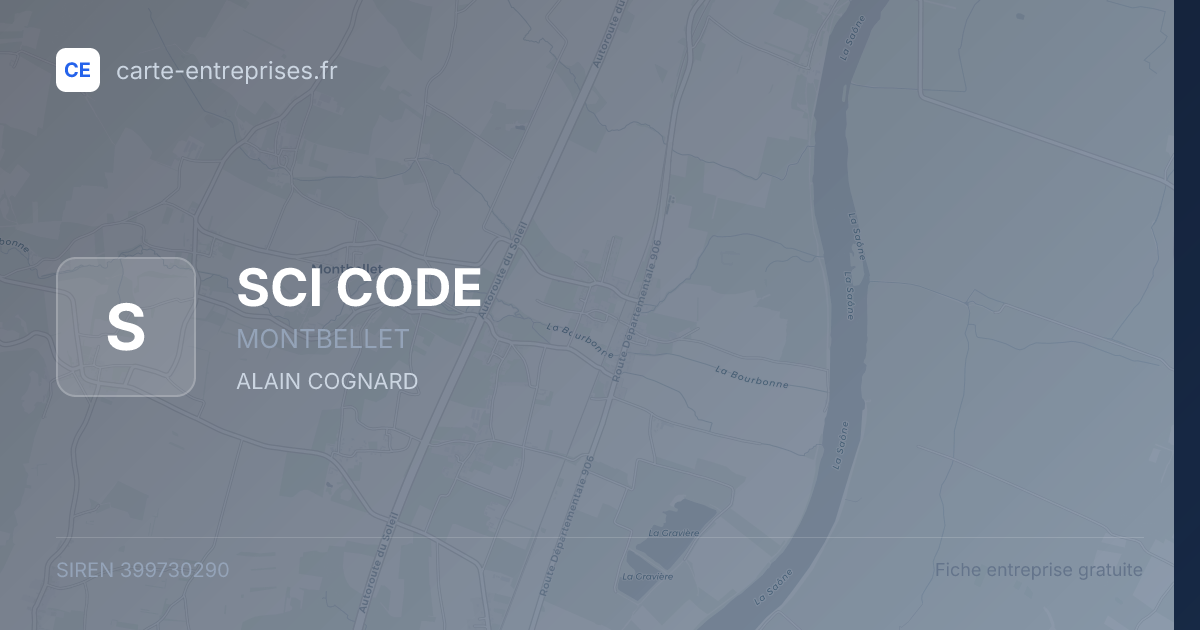 SCI CODE — 399730290 — fiche entreprise