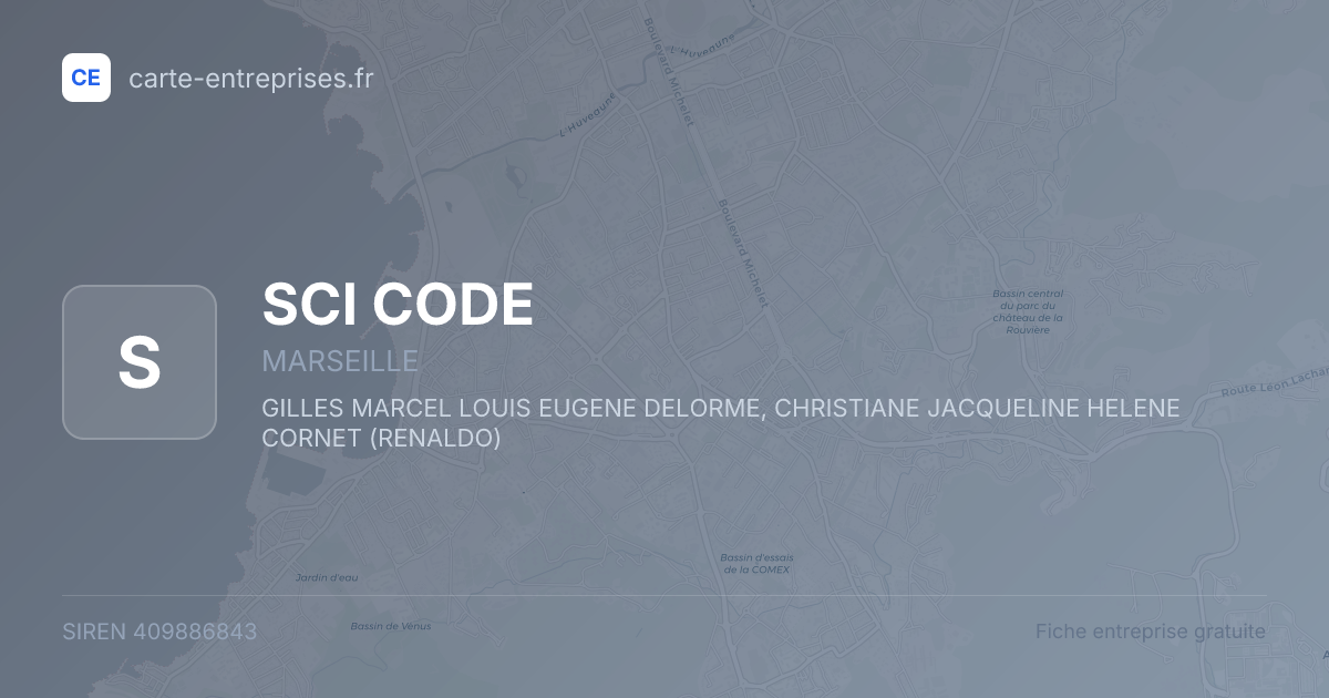 SCI CODE — 409886843 — fiche entreprise