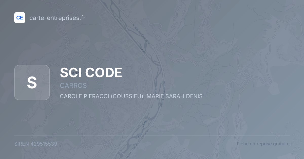 SCI CODE — 429515539 — fiche entreprise