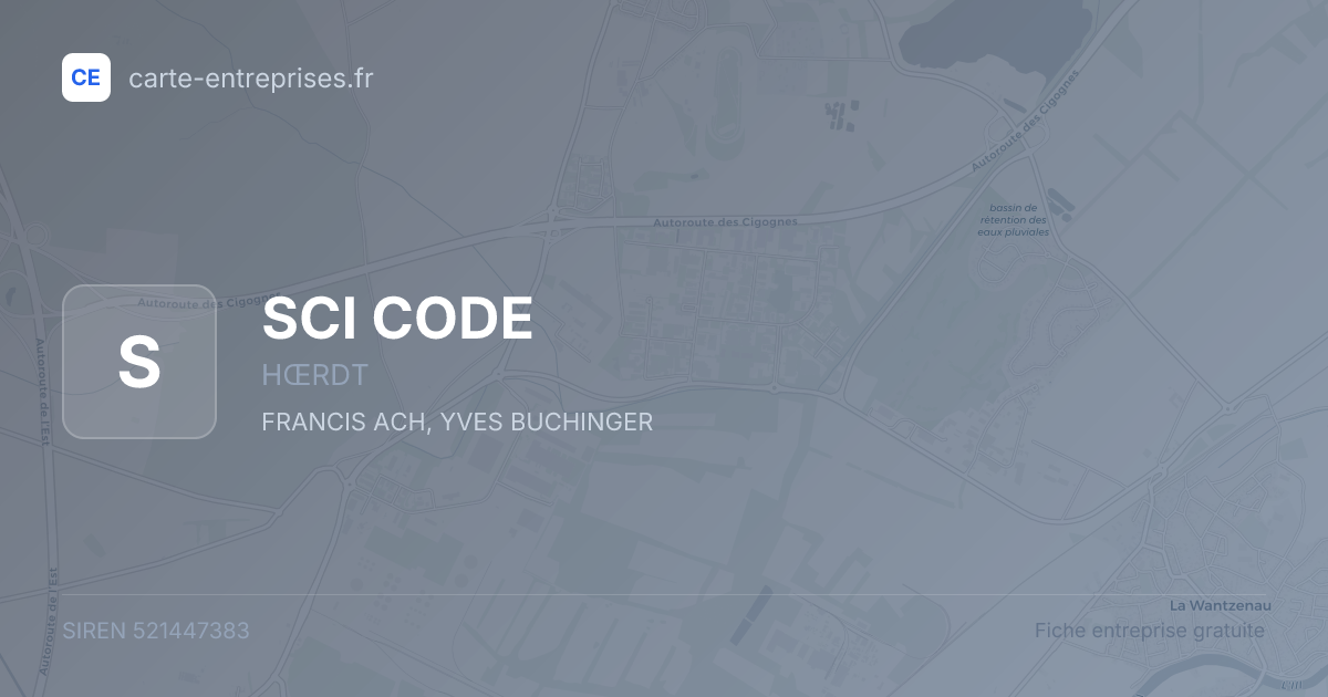 SCI CODE — 521447383 — fiche entreprise