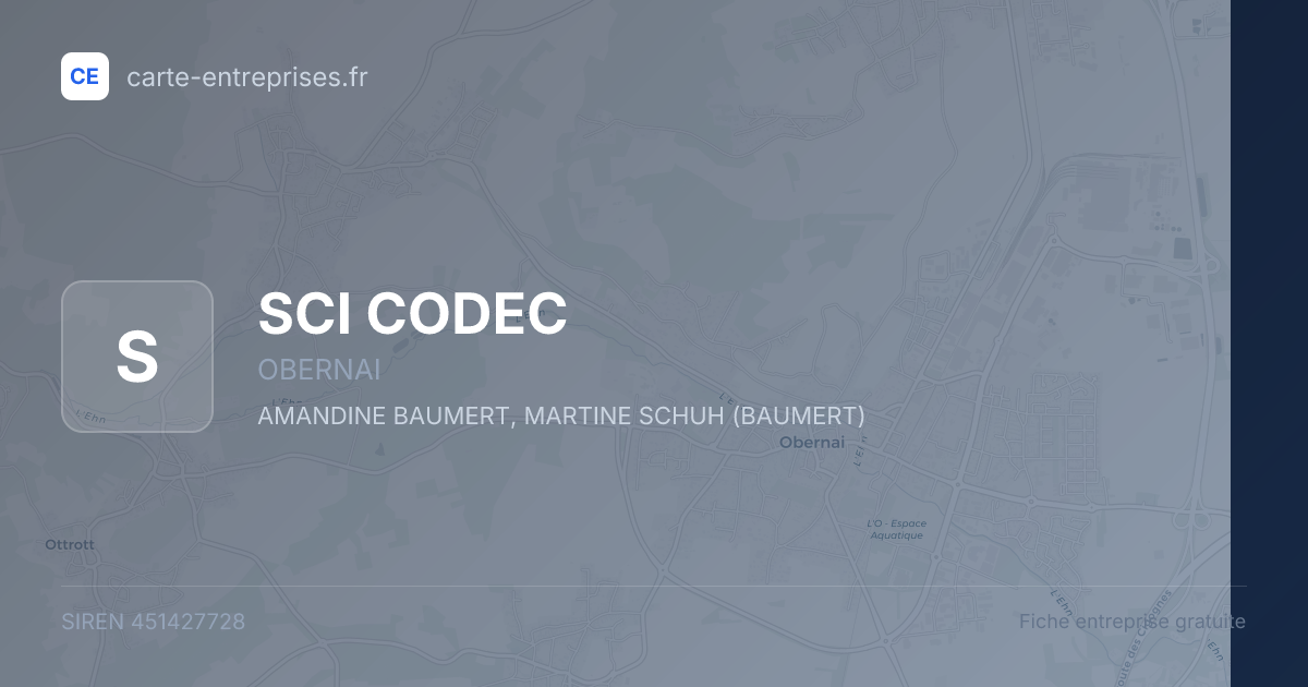 SCI CODEC — 451427728 — fiche entreprise