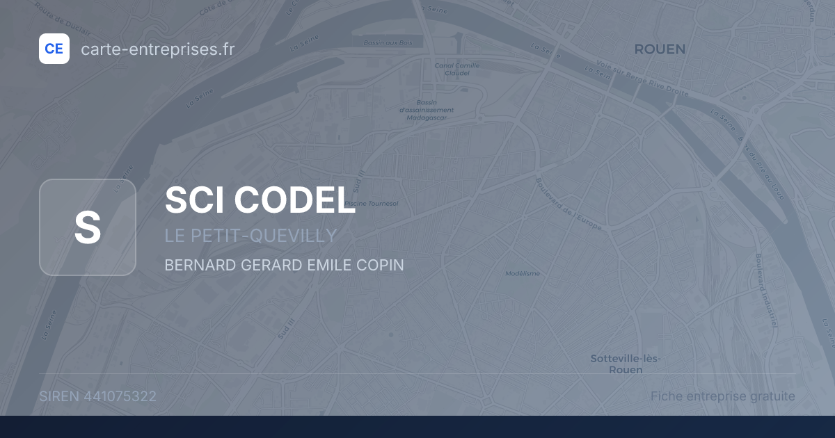 SCI CODEL — 441075322 — fiche entreprise