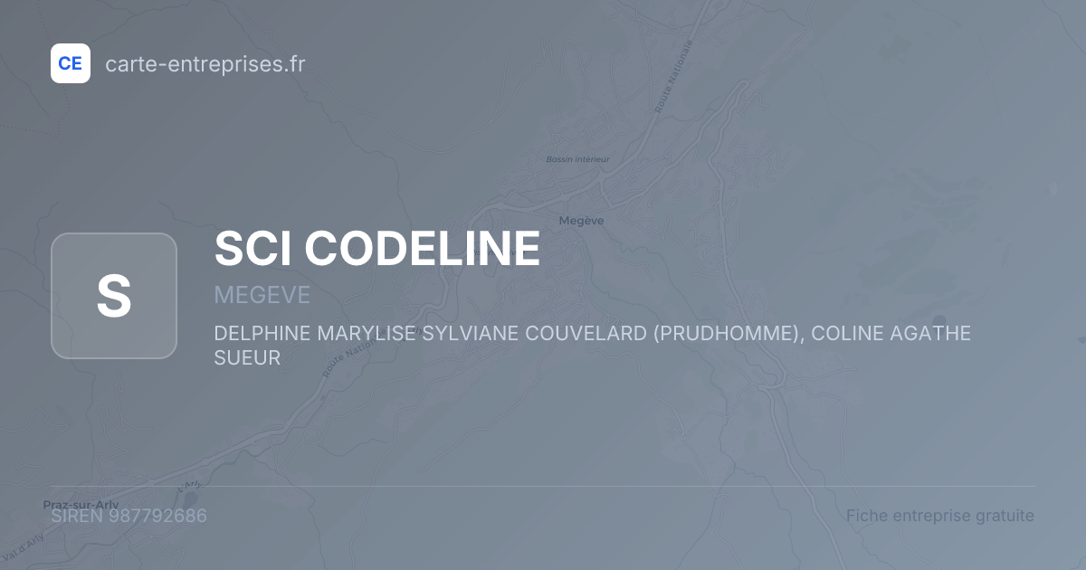 SCI CODELINE — 987792686 — fiche entreprise