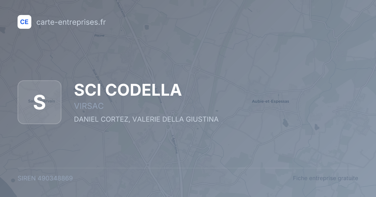 SCI CODELLA — 490348869 — fiche entreprise