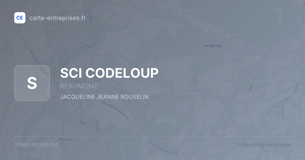 SCI CODELOUP — 401404744 — fiche entreprise