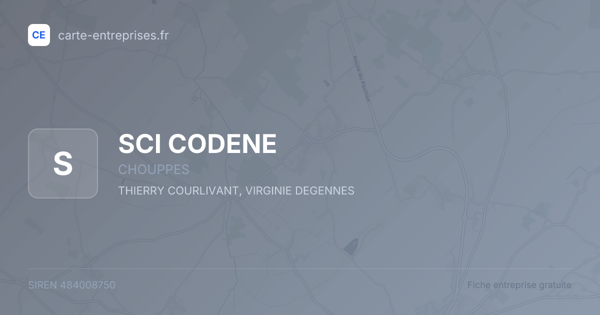 SCI CODENE — 484008750 — fiche entreprise