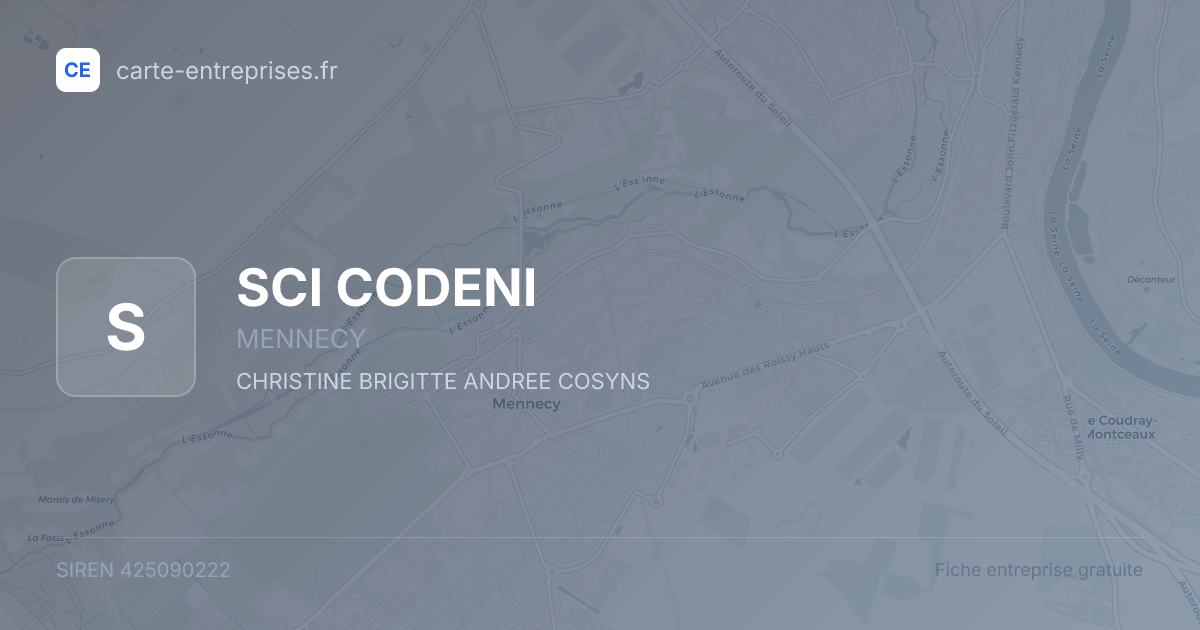 SCI CODENI — 425090222 — fiche entreprise