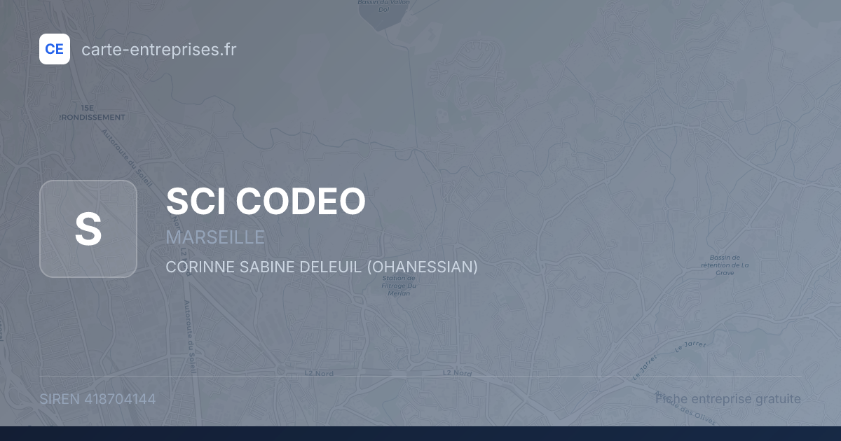 SCI CODEO — 418704144 — fiche entreprise