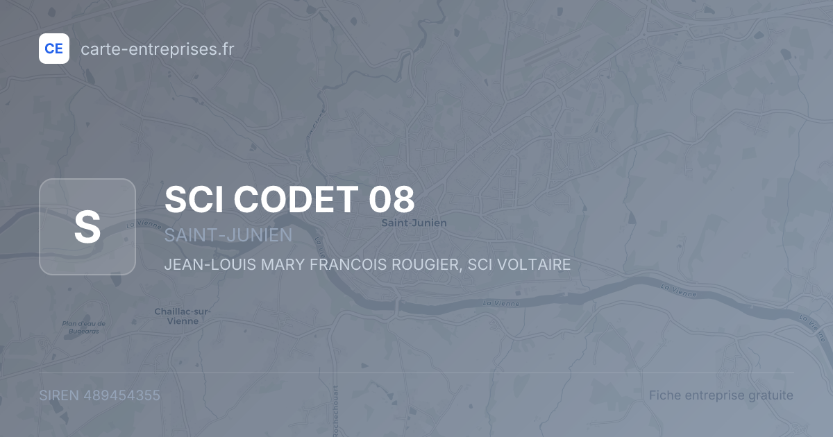 SCI CODET 08 — 489454355 — fiche entreprise