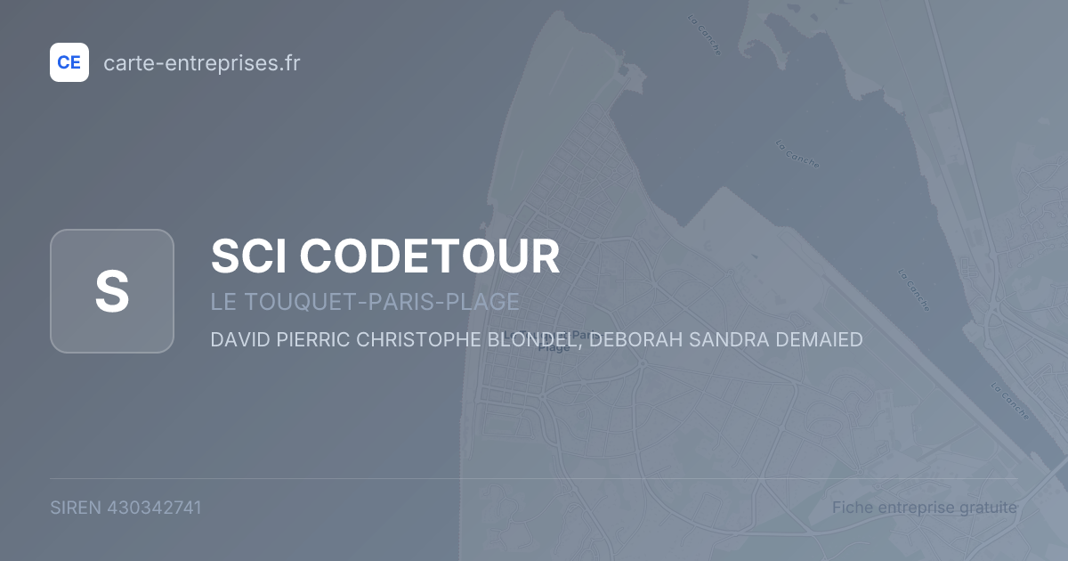 SCI CODETOUR — 430342741 — fiche entreprise
