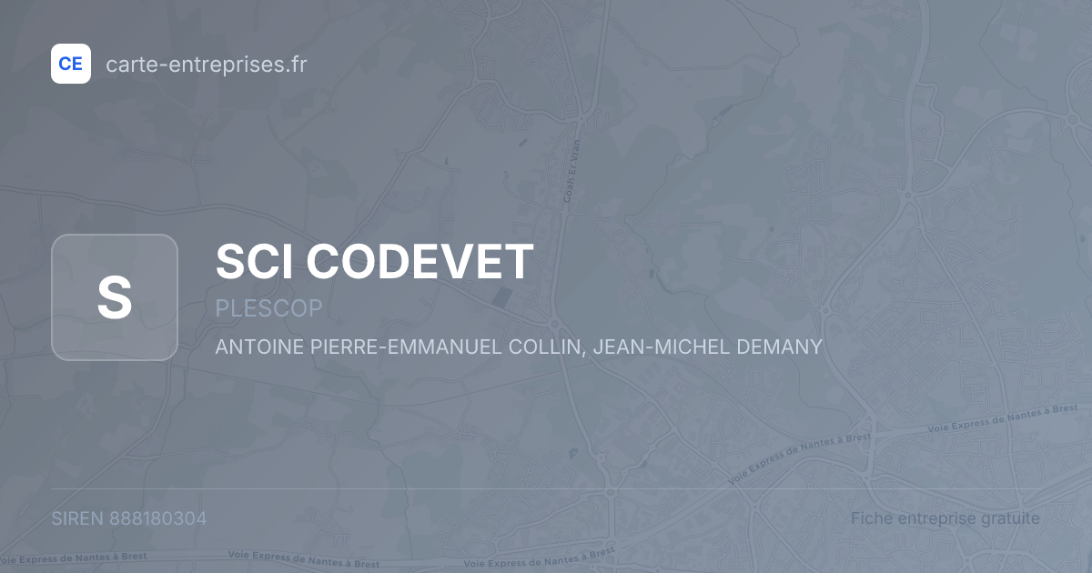 SCI CODEVET — 888180304 — fiche entreprise