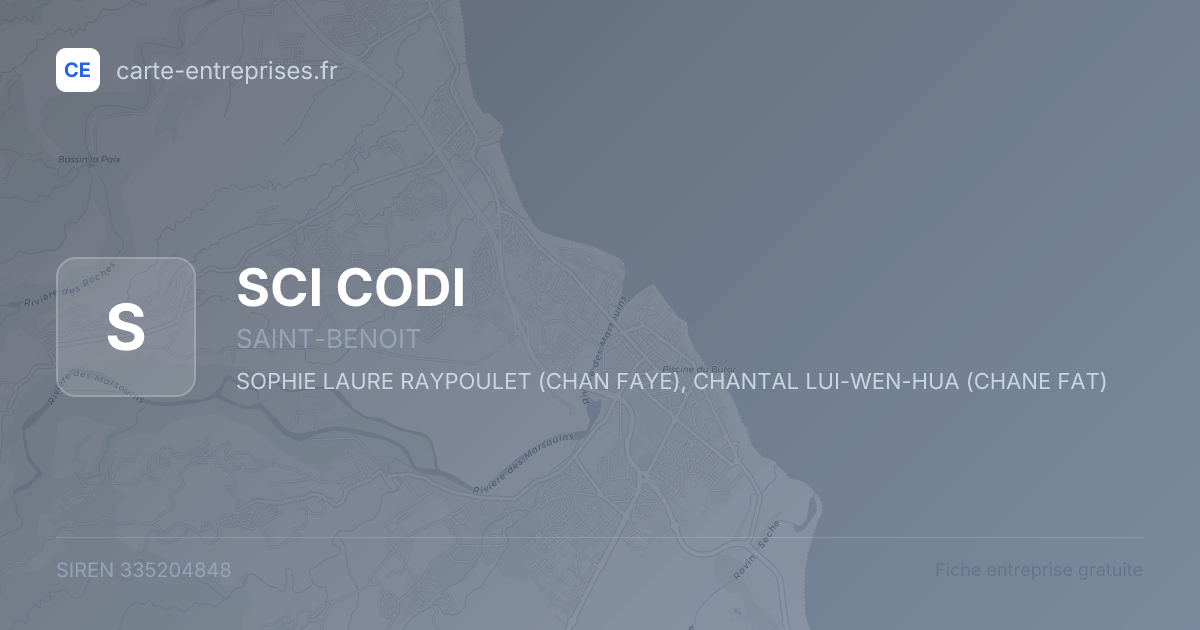 SCI CODI — 335204848 — fiche entreprise