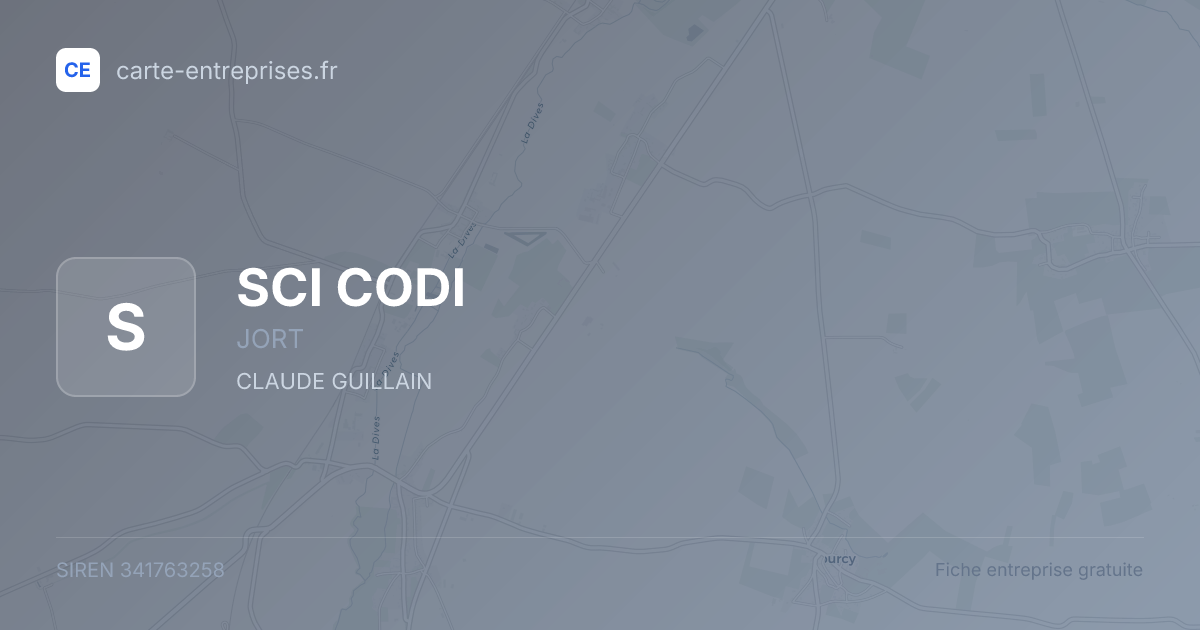 SCI CODI — 341763258 — fiche entreprise