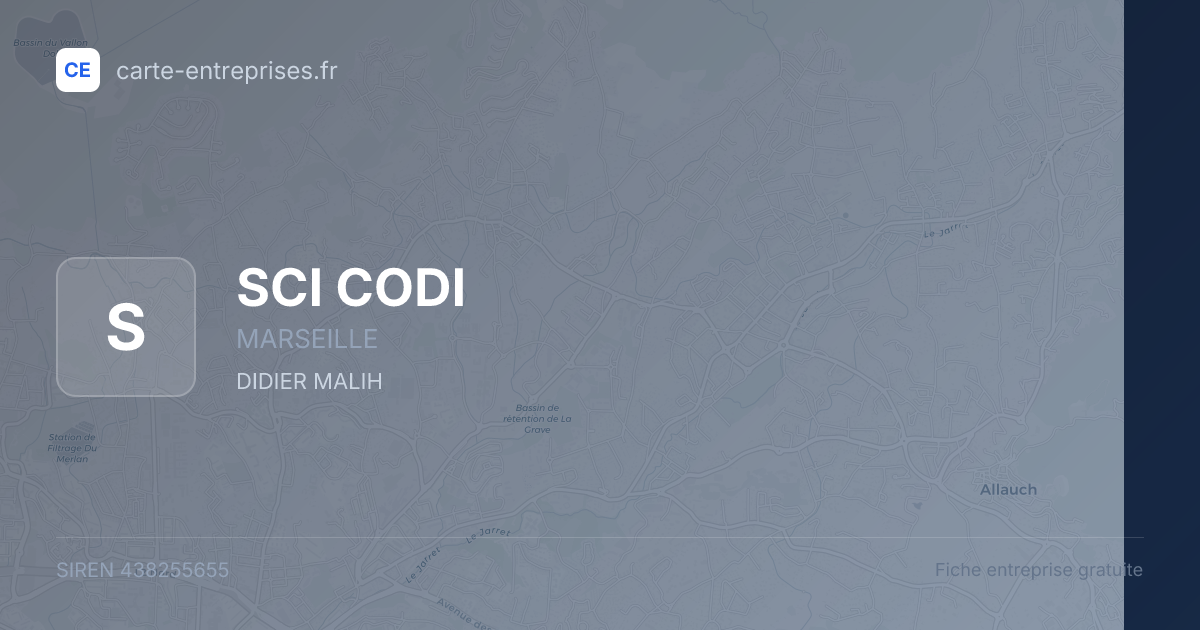 SCI CODI — 438255655 — fiche entreprise