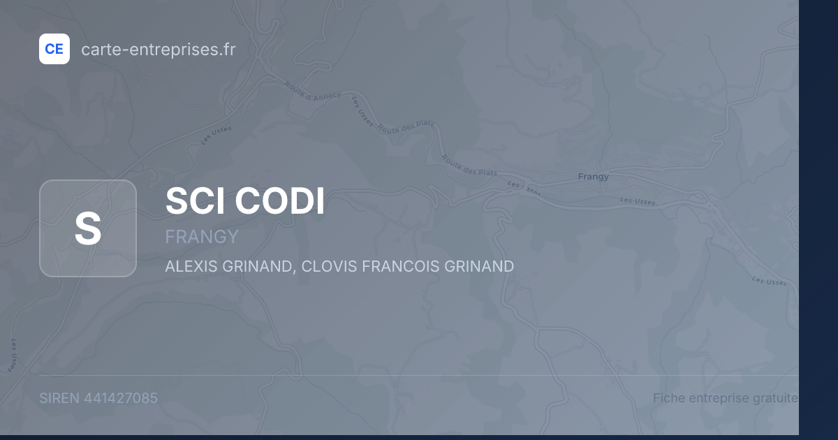 SCI CODI — 441427085 — fiche entreprise