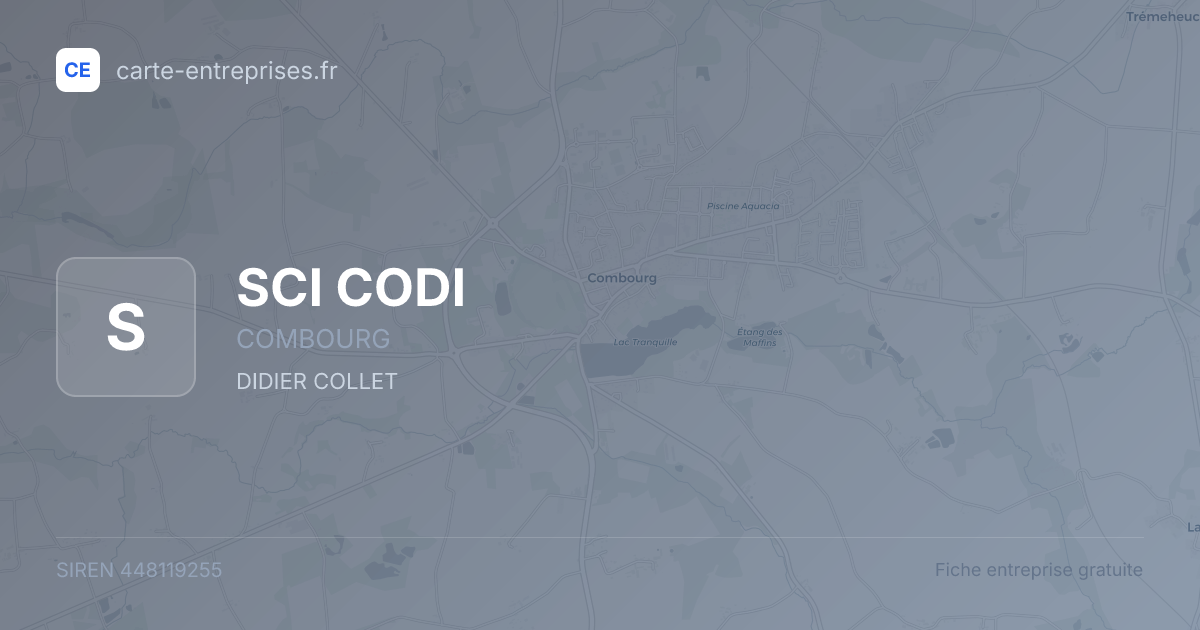 SCI CODI — 448119255 — fiche entreprise