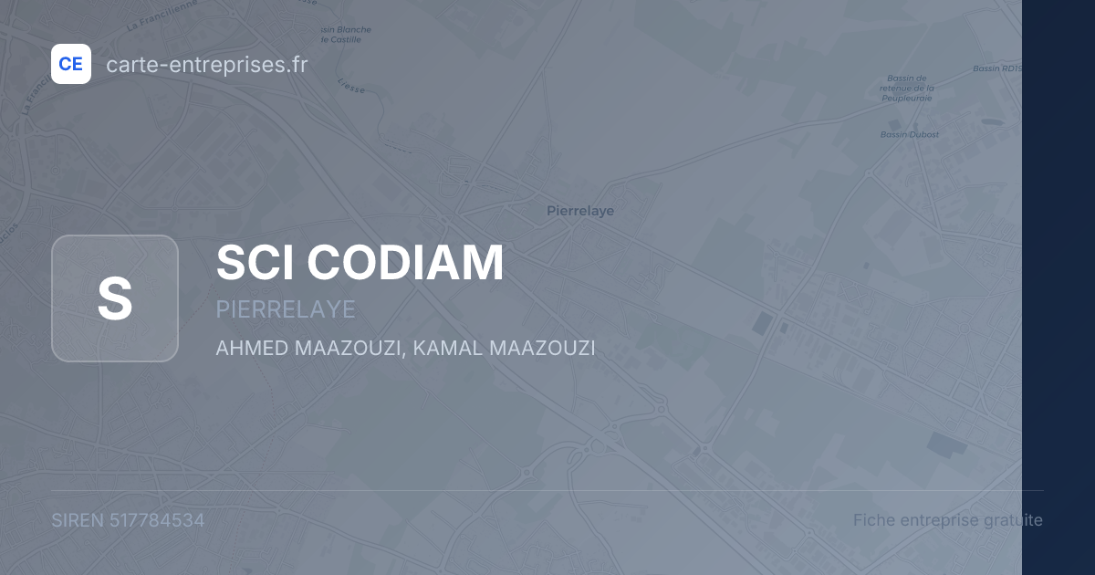 SCI CODIAM — 517784534 — fiche entreprise