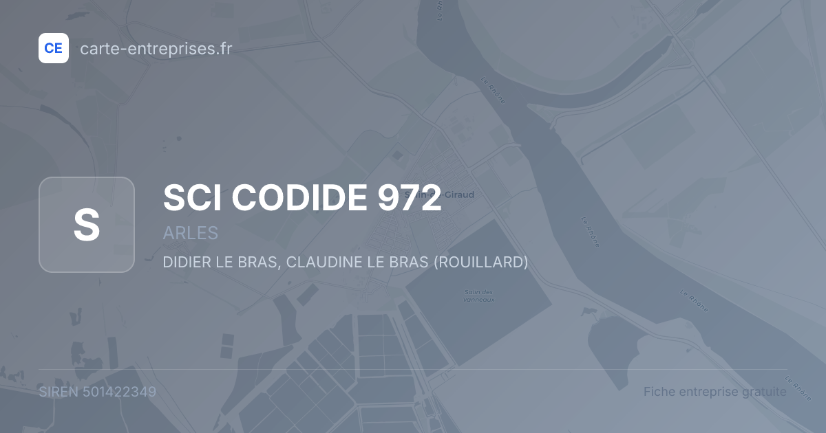 SCI CODIDE 972 — 501422349 — fiche entreprise