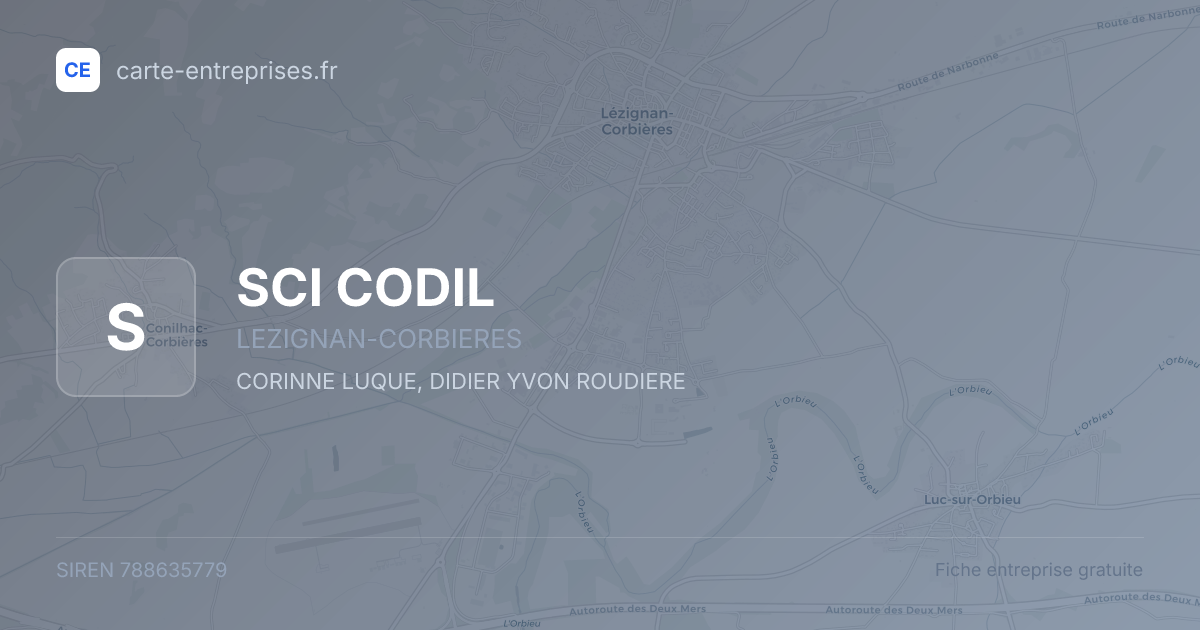 SCI CODIL — 788635779 — fiche entreprise