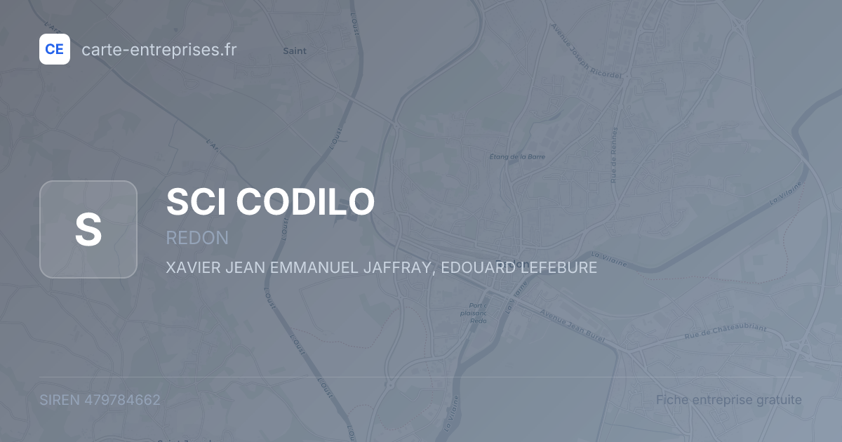 SCI CODILO — 479784662 — fiche entreprise