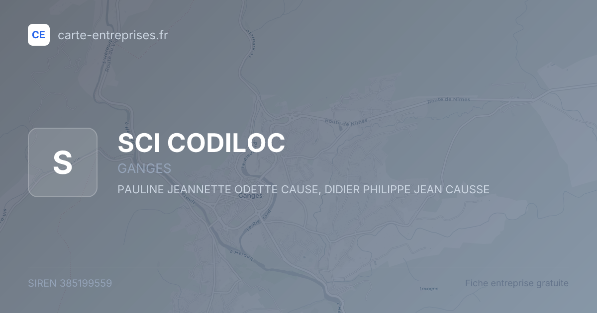 SCI CODILOC — 385199559 — fiche entreprise