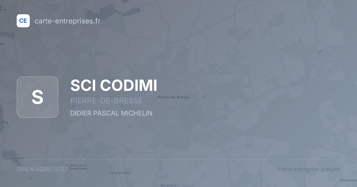 SCI  CODIMI — 428573737 — fiche entreprise