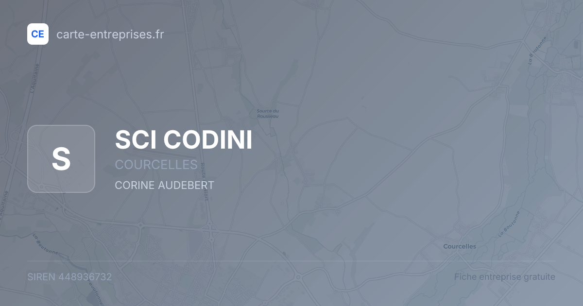 SCI CODINI — 448936732 — fiche entreprise